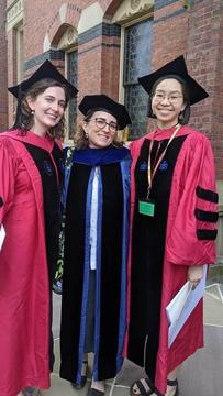 Molly, Elena, and Minya Commencement photo