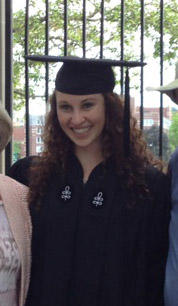 Graduating senior thesis student, Kimberly O'Donnell