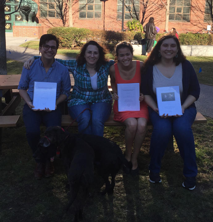 Elena Kramer with her graduating seniors