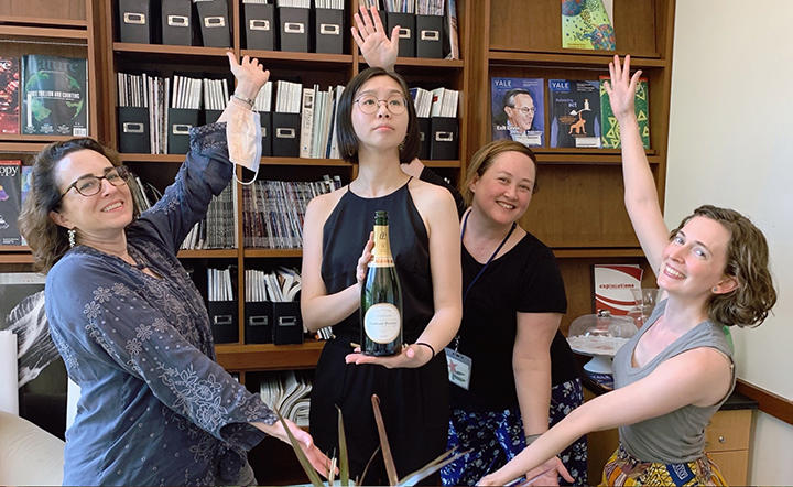 Kramer Lab celebrating Minya's successful thesis defense